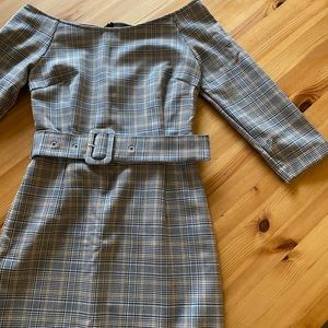 Zara boatneck dress with matching belt